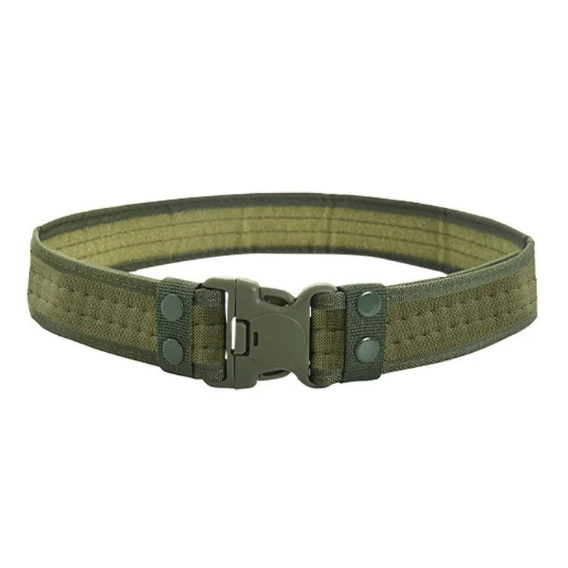 New Style Men's Quick-Release Tactical Belt - Outdoor Camouflage Nylon Wide Waist Belt for Mountaineering, Hiking, Work, Fishing