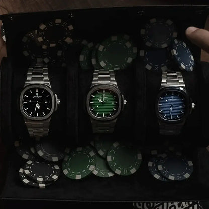 Men’s Luxe Nautilus™ Watch with a free strap kit – A real bargain!