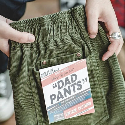 Schicke grüne Cordhosen für Männer