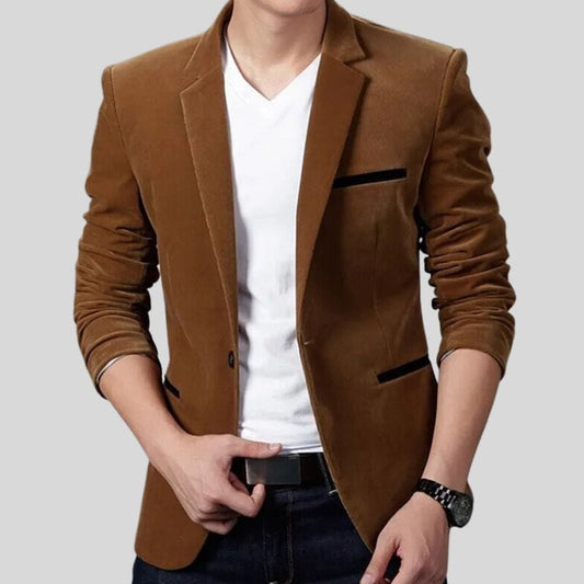 Choco Velvet Blazer für Herren