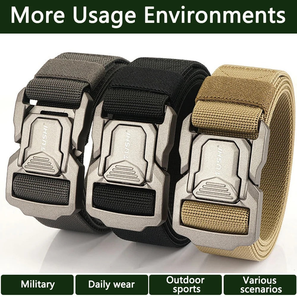 Brand Military Tactical Belt Specially Designed For The Military's Metal Buckle Adjustable Belt